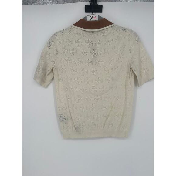 Tory Burch Monogram Logo Sweater Polo - Picture 5 of 7